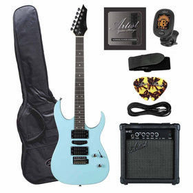 Artist SS45 Sonic Blue Electric Guitar w/ Accessories & Amp