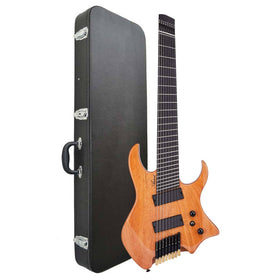 Artist AG78V2 Natural Headless Multiscale 8-string Electric Guitar w/ Hard Case