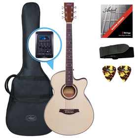 Artist LSPSCEQ Natural Beginner Acoustic Electric Guitar Pack