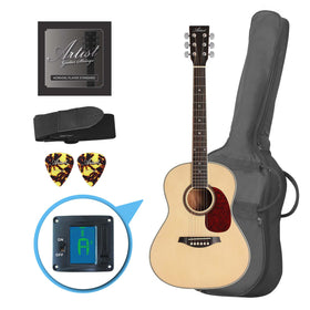 Artist LSP34 3/4 Size Beginner Acoustic Guitar Pack - Gloss Natural
