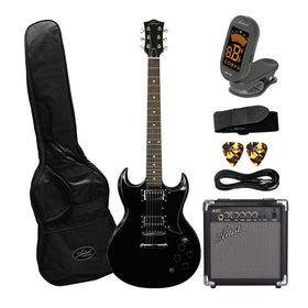 Artist AG1 Black Electric Guitar with 10 watt Amp