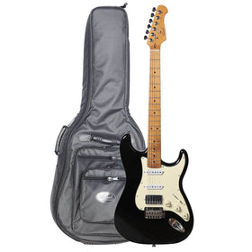 Artist ST62II Black Electric Guitar w/ HSS Pickups & Bag