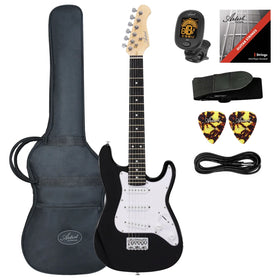 Artist AS34 Black 3/4 Size Electric Guitar & Accessories