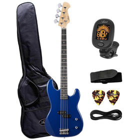 Artist APB Blue Bass Guitar w/ Accessories