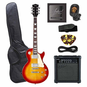 Artist AP1 Cherry Burst Electric Guitar w/ Accessories & Amp