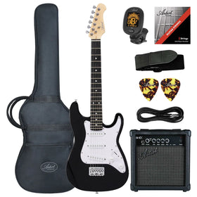 Artist AS34 Black 3/4 Size Electric Guitar Body w/ Accessories & Amp