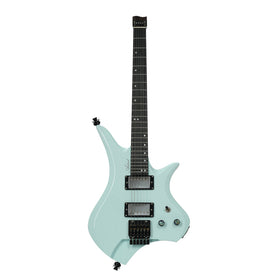 Damaged Artist MODRIC Pale Blue Headless Guitar w/ Hand Made Pickups