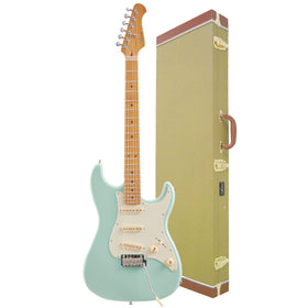 Artist STMVG Seafoam Green Electric Guitar & Tweed Case