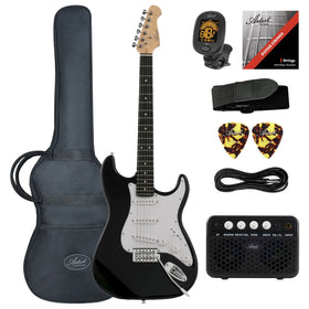 Artist ASP Black Electric Guitar w/ Accessories & Amp