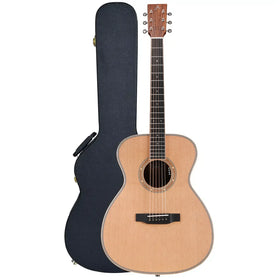 Artist OMC600SN Handbuilt Solid Wood Acoustic Electric Guitar & Hard Case