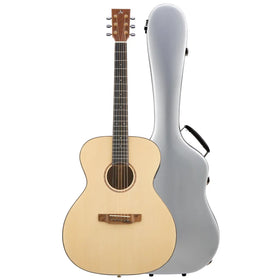 Artist GG1EQL Left Handed Handbuilt Solid Wood Acoustic Guitar & Hard Case