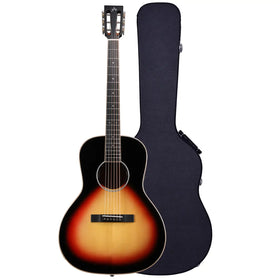 Artist PSM200L Left Handed Handbuilt Parlour Acoustic Guitar & Hard Case