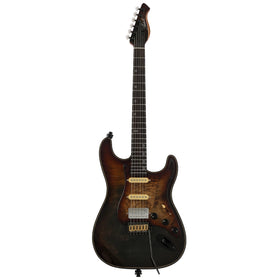 Artist AS78 Bound Burl Electric Guitar w/ HSS Pickups