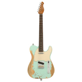 Artist AT53 Vintage Green Aged Electric Guitar w/ Hot Single Coil Pickups
