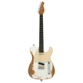Artist AT53 White Aged Electric Guitar w/ Hot Single Coil Pickups