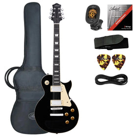 Artist VG10 Black Electric Guitar & Accessories