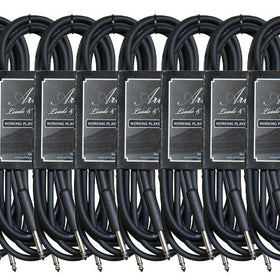 Artist GX10 10ft (3m) Deluxe Guitar Cable/Lead - 10 Pack